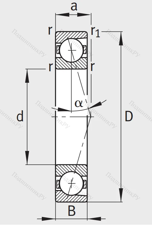 Сверхточный подшипник B 7206 CTP 4SUL