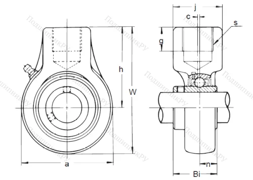 Подшипниковый узел UCECH 204 в Якутске