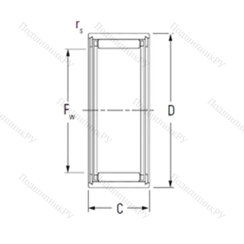 Подшипник игольчатый радиальный NK 10/16TN