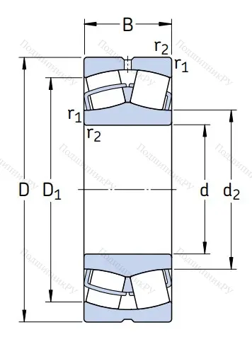 Сферический роликовый подшипник 22315 E
