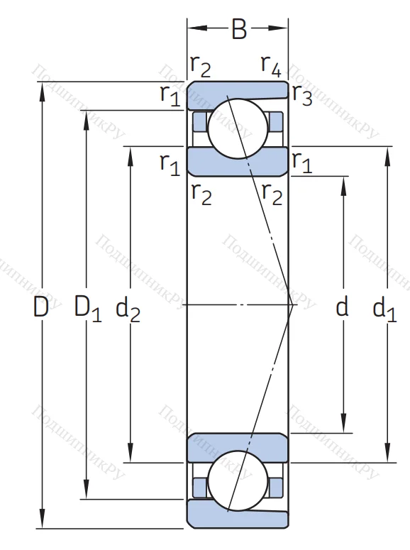 Сверхточный подшипник 7015 ACDGA/P 4A