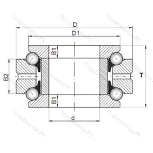 Подшипник шариковый упорно-радиальный 234410