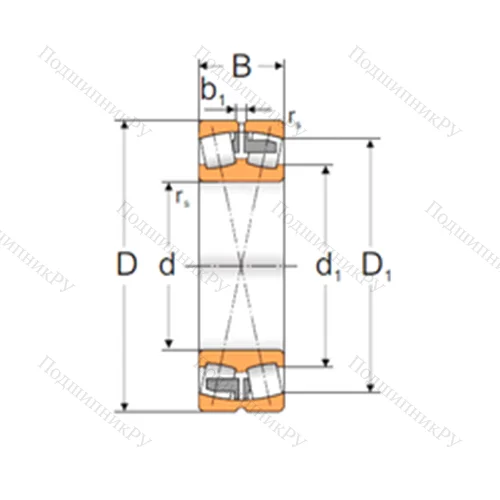 Подшипник роликовый радиальный самоцентрирующийся 22230 ACMAW 33
