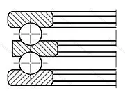 Подшипник  38202 (52202) 