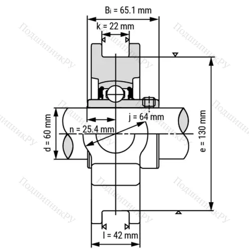 Подшипниковый узел UCT 319 - Вал: 95 мм