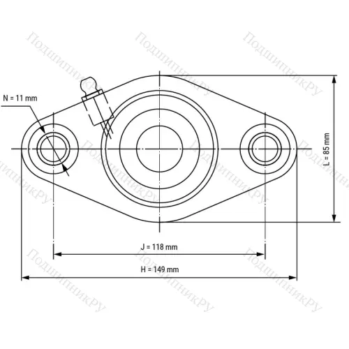 Подшипниковый узел WP-SSBFL 206 - Вал: 30 мм от производителя  LPZ