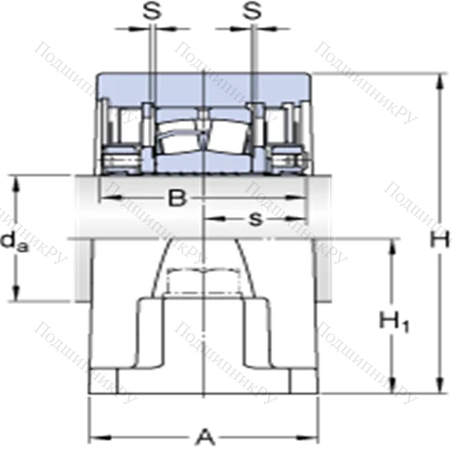 Стационарные роликоподшипниковые узлы ( ConCentra, для дюймовых валов) SYR 2 1/2 N-118