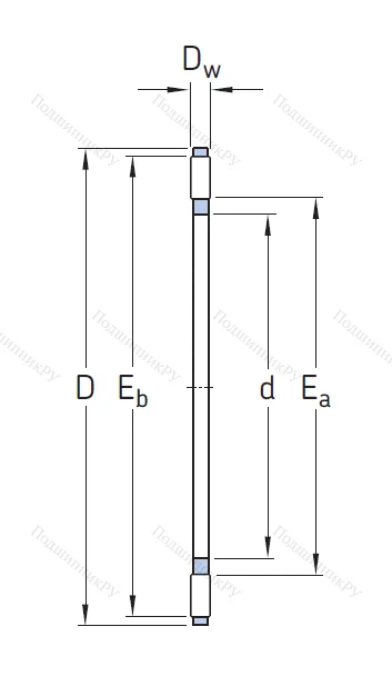 Игольчатый подшипник подшипник AXK 4565