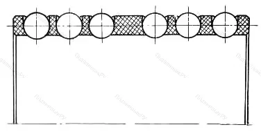 Модификация подшипника 4-110907Е размер 33,5x44,4x18,2