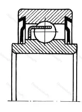 Модификация подшипника 35-2310118Е4С1 размер 90x140x30/40