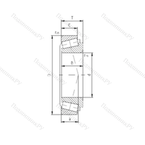Подшипник роликовый радиально-упорный PLC 66-8-2
