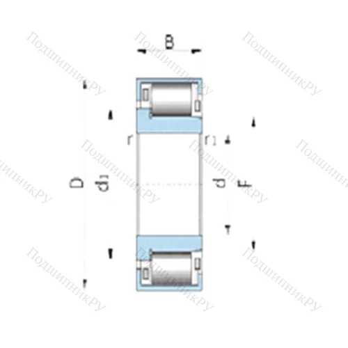 Подшипник игольчатый радиальный F-218473 от производителя  INA
