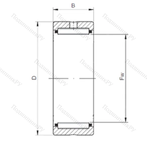 Подшипник игольчатый радиальный NKS 30