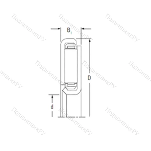 Подшипник игольчатый упорный FNTKF-2344