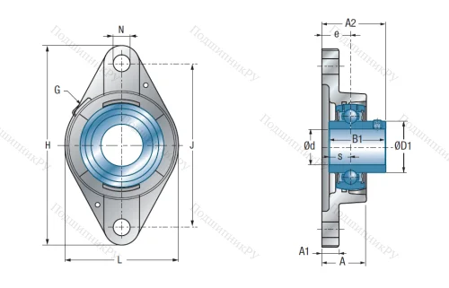 Подшипниковый узел UCFLE 209 в Якутске