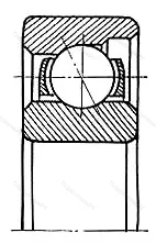 Модификация подшипника 4-6073Ю размер 3x16x5,8 ГПЗ-5