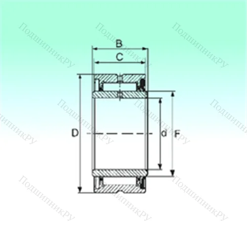 Подшипник игольчатый радиальный NA 4907 RS от производителя  NBS