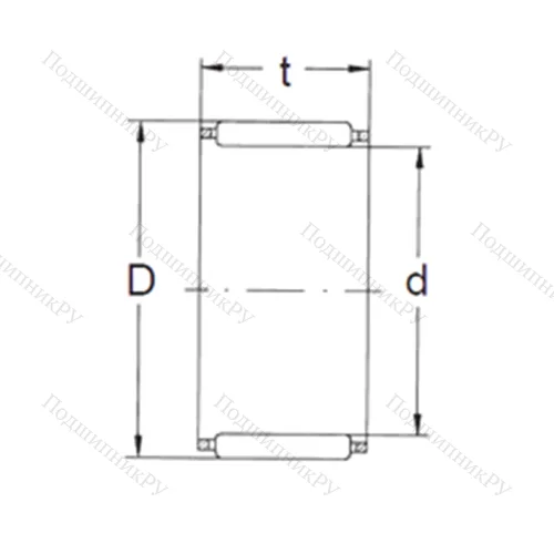 Подшипник игольчатый радиальный K 24X 29X 13