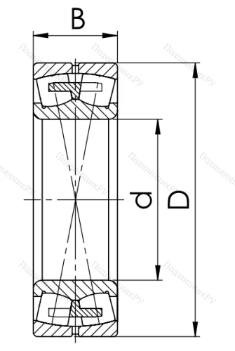 Сферический роликовый подшипник 3617 АМН (22317 MBW 33) в Якутске