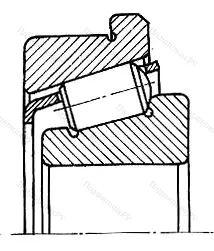 Подшипник  67612 (32312R) размер 60x130x48,5