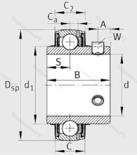 Корпусный подшипник UC 204 в Якутске