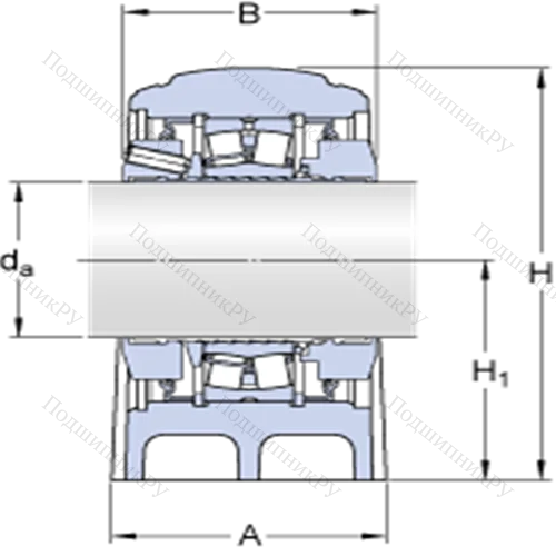 Стационарные роликоподшипниковые узлы ( ConCentra, для метрических валов) SYNT 80 FW