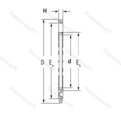 Подшипник игольчатый упорный TV 5273