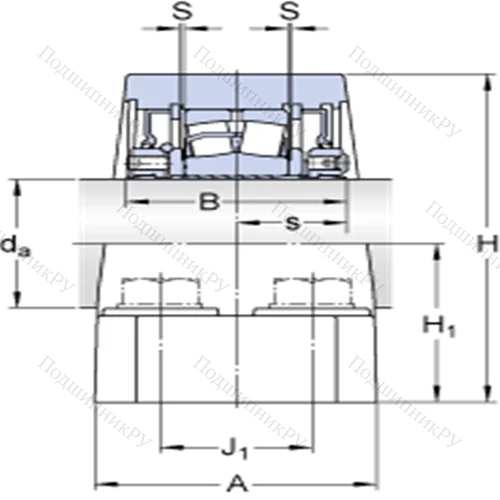 Стационарные роликоподшипниковые узлы ( ConCentra, для дюймовых валов) FSYE 3 N