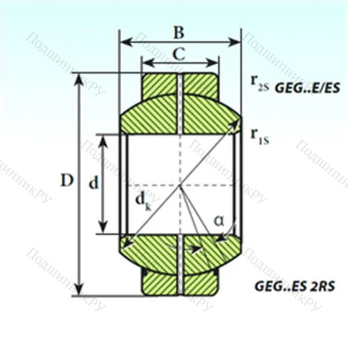 Подшипник скольжения сферический