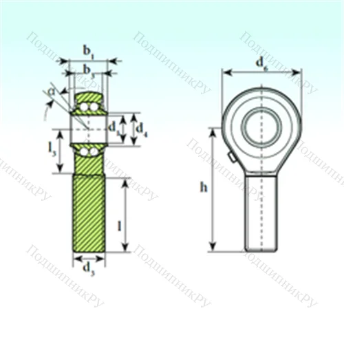 Подшипник шариковый радиальный самоцентрирующийся TSM 25 BB