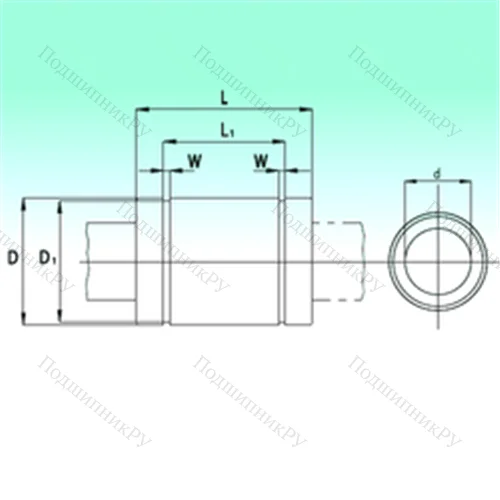 Подшипник шариковый линейный KB 0825