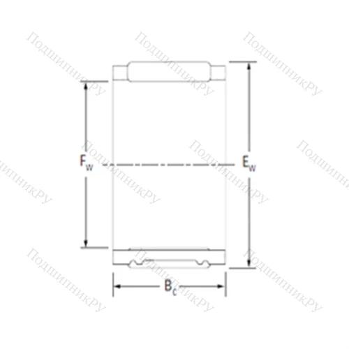 Подшипник игольчатый радиальный R 38/17-1