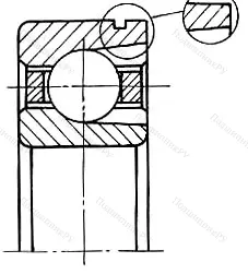 Модификация подшипника 74-170317ЕШ6 размер 85x180x41