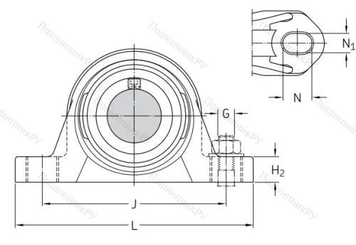 Подшипниковый корпус SYK 506 в Якутске