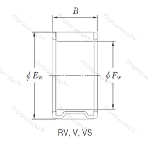 Подшипник игольчатый радиальный VS 22/23B
