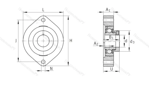 Подшипниковый узел FLCTE 25 XL в Якутске