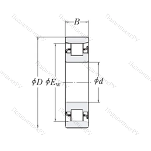 Подшипник роликовый радиальный LRJ 5/8