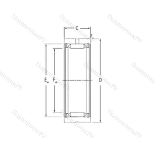 Подшипник игольчатый радиальный RNA 2120