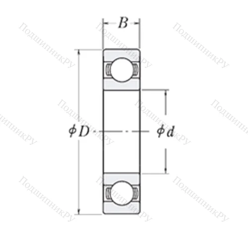 Подшипник шариковый радиальный LJ 1.3/8