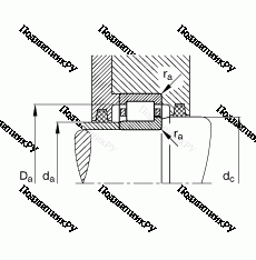 Подшипник NJ 2218-E-TVP 2